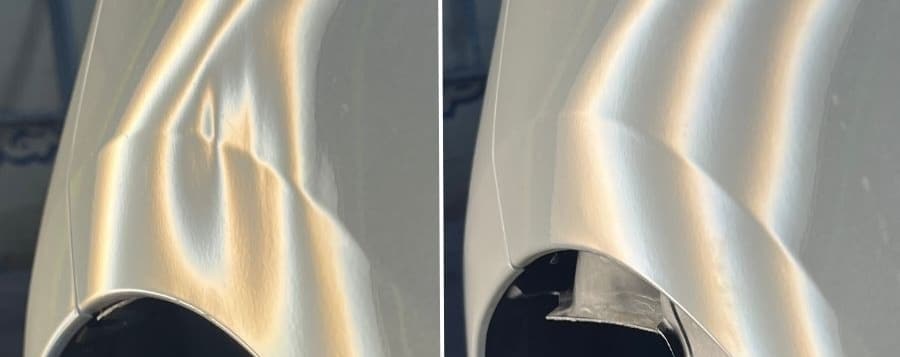 傷のないヘコミ修理の事例